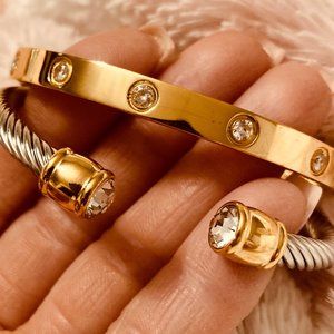 Gold Infinity Love Bracelet